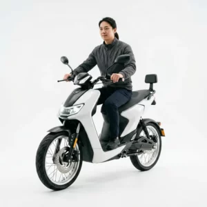 Clean product photo of electric bike on white background