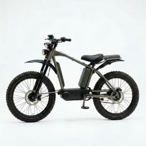 Clean product photo of electric bike on white background