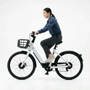 Clean product photo of electric bike on white background