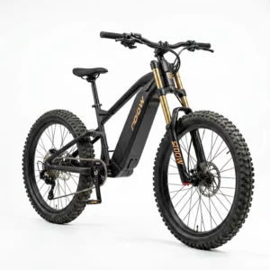 Clean product photo of electric bike on white background